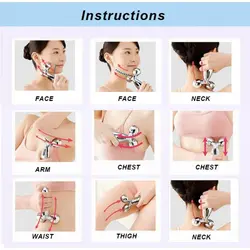 ماساژور دستی سه بعدی صورت و بدن مدل ۳D Massager ZL-117 - فروشگاه اینترنتی قاسمی شاپ