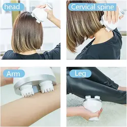 ماساژور برقی سر، ماساژور اسکراپر قابل حمل برای رشد مو، پاکسازی عمیق و آرامش استرس - فروشگاه اینترنتی قاسمی شاپ