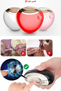 دستگاه مانیکور ناخن برقی ناخن گیر اتوماتیک شارژی برای نوزادان و بزرگسالان Canderel - فروشگاه اینترنتی قاسمی شاپ