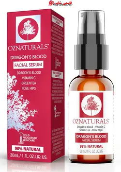 0 OZNATURALS سرم خون اژدها. ویتامین چای سبز گل سرخ گل سرخ DRAGON'S BLOOD FACIAL SERUM 98٪ طبیعی 30 میلی لیتر / 1 FL. OZ LIQ کانادا - فروشگاه اینترنتی قاسمی شاپ