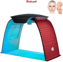 ماسک تونلی ال ای دی 7 رنگ با اسپری گرم و سرد بخار دارانزوایتالی enzo Italy2021 - فروشگاه اینترنتی قاسمی شاپ