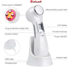 دستگاه زیبایی سفت کننده پوست RF ، 5 در 1 LED فوتون صورت با فرکانس رادیویی صورت جوان سازی پوست EMS مزوتراپی برای سفت شدن درمان زیبایی لیفت صورت - فروشگاه اینترنتی قاسمی شاپ