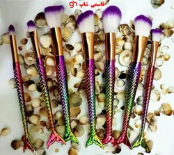 ست براش آرایشی طرح پری دریایی مجموعه 7 عددی - فروشگاه اینترنتی قاسمی شاپ