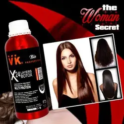 بوتاکس مو 24 لایه وی کی VK X24 LAYERS BOTOX حجم 1400 میل - فروشگاه اینترنتی قاسمی شاپ