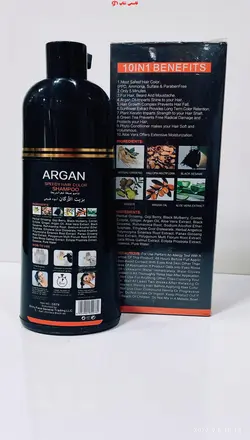 شامپو رنگ موی سریع نیترو کانادا با روغن آرگان سیاه طبیعی 420 میلی لیتر - فروشگاه اینترنتی قاسمی شاپ