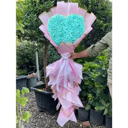 دسته گل قلبی عروس(ژیپسوفیلا)