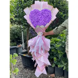 دسته گل قلبی عروس(ژیپسوفیلا)