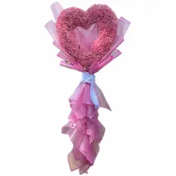 دسته گل قلبی توخالی عروس(ژیپسوفیلا)