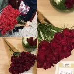 مخروط طلایی با ۳۰ شاخه رز هلندی