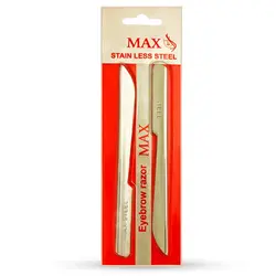 دسته تیغ ابرو مکس مدل 02 مجموعه 2 عددی - گل انار