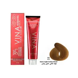 رنگ مو وینا بلوند طلایی خیلی روشن شماره G8 (9.3) حجم ۱۲۵ میلی لیتر - گل انار
