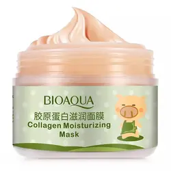 ماسک صورت بایو آکوا مدل Collagen Moisturizing حجم 100 میلی لیتر - گل انار