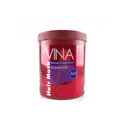 ماسک مو وینا مناسب برای موهای آسیب دیده حاوی عصاره انگور حجم ۷۵۰ میلی لیتر - گل انار