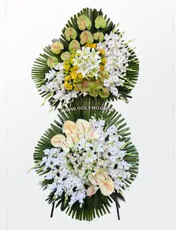 تاج گل دوطبقه گلادیوس و لیلیوم