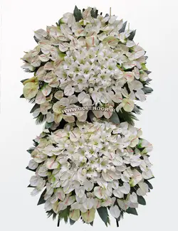 تاج گل دوطبقه سفید لاکچری