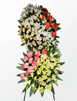 تاج گل دو طبقه فانتزی افتتاحیه