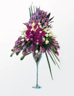 جام گل ارکیده و آنتوریوم لوکس