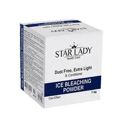 پودر دکلره استارلیدی مدل ice وزن 1000 گرم starlady ice bleaching powder 1000gr