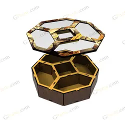 طرح لیزر باکس خشکبار لوز