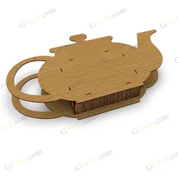 طرح لیزر تیباکس قوری