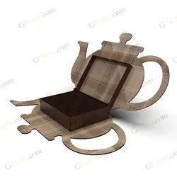 طرح لیزر تیباکس قوری