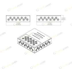 طرح لیزر باکس پذیرایی الماس