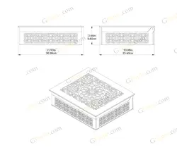 طرح لیزر باکس پذیرایی برنادو