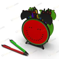 طرح لیزر تحریر کلاک