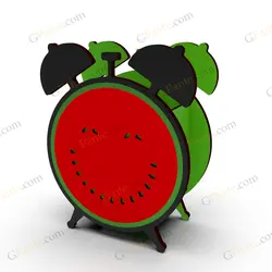 طرح لیزر تحریر کلاک