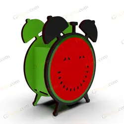 طرح لیزر تحریر کلاک