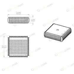 طرح لیزر لامپ LED دست ساز مکعب28