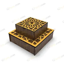 طرح لیزری جعبه آجیل و پذیرایی مدل فردوس