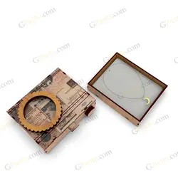 طرح برش لیزر جعبه هدیه مدل دوربین عکاسی