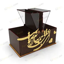 فایل برش لیزر جعبه گل و هدیه مدل پاپیون