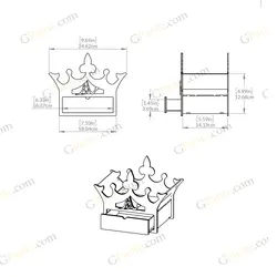 طرح برش لیزر باکس گل و هدیه روز مادر مدل ملوک