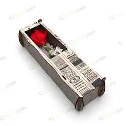 طرح لیزر جعبه مستطیل مدل شاخه گل