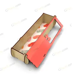 طرح لیزر جعبه مستطیل مدل شاخه گل