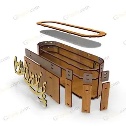 فایل لیزری جعبه هدیه و کادویی مدل هوای تو