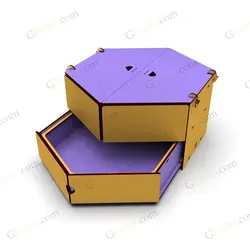 فایل برش لیزر جعبه کادویی مدل رامتین