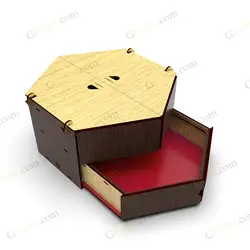 فایل برش لیزر جعبه کادویی مدل رامتین