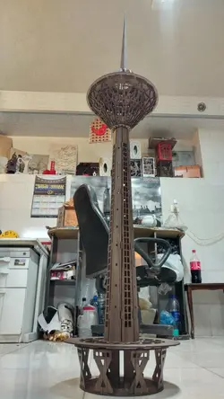 طرح برش لیزر رایگان ماکت برج میلاد