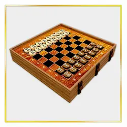 طرح برش لیزر 8 بازی در یک جعبه منچ | تخته نرد | شطرنچ | مار و پله