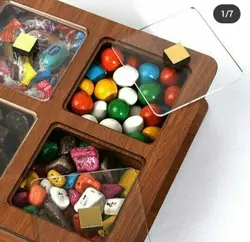 طرح لیزر جعبه دمنوش 4 خانه