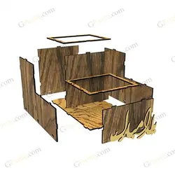 فایل لیزری جعبه هدیه چله