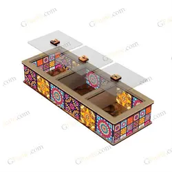 طرح جعبه خشکبار و جای آجیل تریم