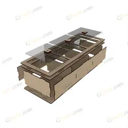طرح جعبه خشکبار و جای آجیل تریم