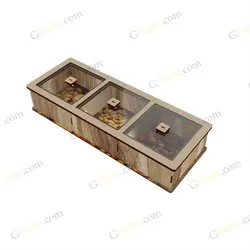 طرح جعبه خشکبار و جای آجیل تریم