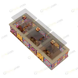 طرح جعبه خشکبار و جای آجیل تریم