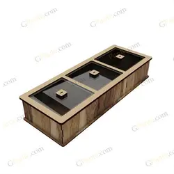 طرح جعبه خشکبار و جای آجیل تریم