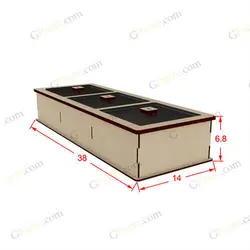 طرح جعبه خشکبار و جای آجیل تریم